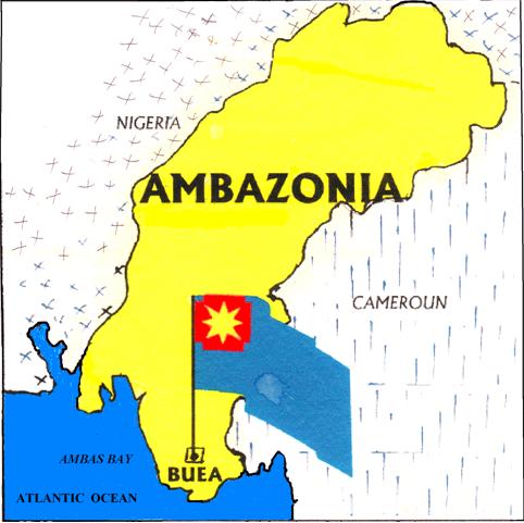 flag ambazonia map biya paul obey law hands off